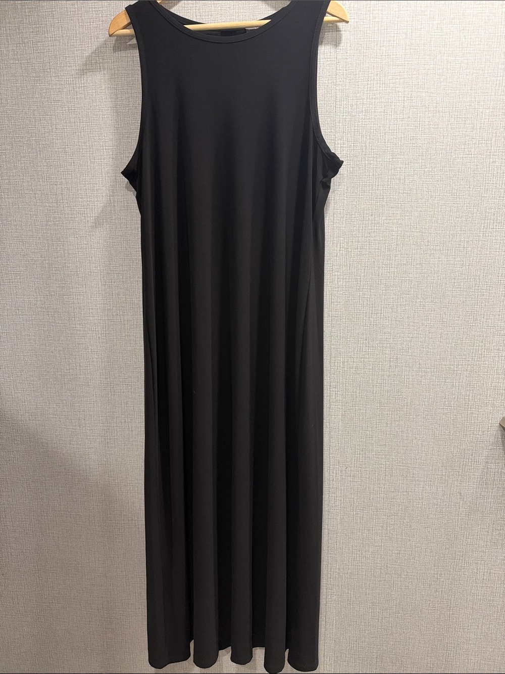 Vince Camuto Black Jersey Sleeveless Maxi Dress Size X-Large
